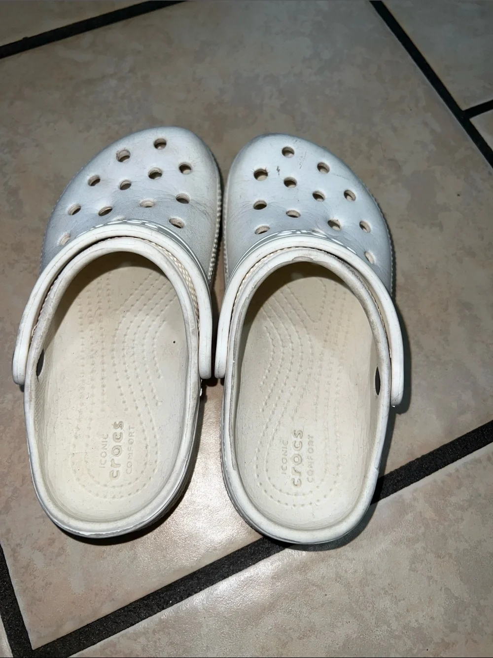 CROCS Kids White Classic Clog